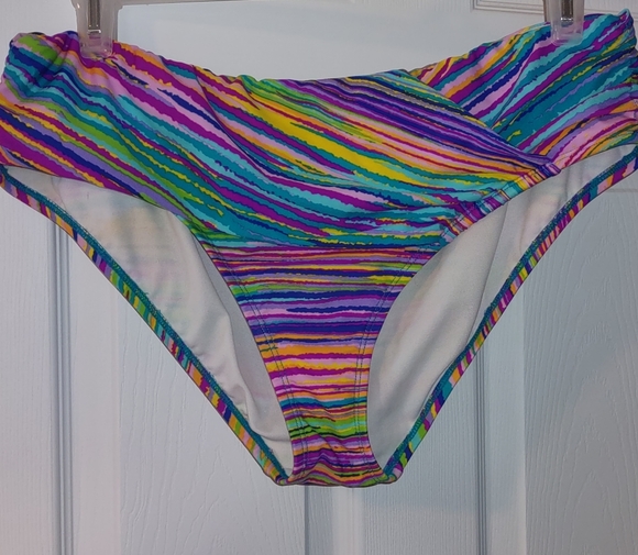 Plus size Swimming Bottoms with tummy drape - Picture 4 of 9